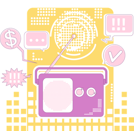 Radio marketing  Illustration