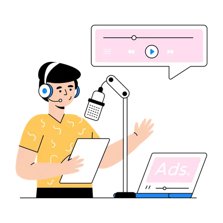 Radio marketing  Illustration