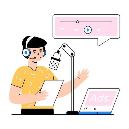 Radio marketing  Illustration