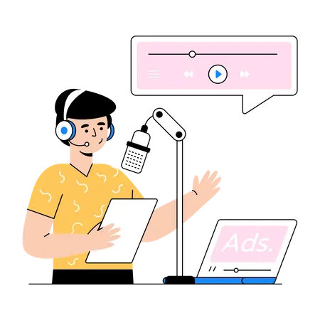 Radio marketing  Illustration