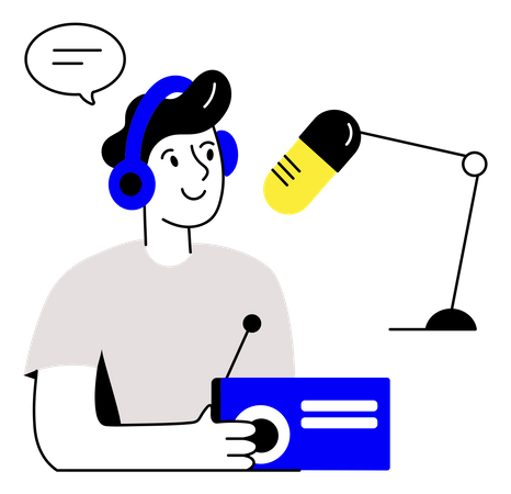 Radio Marketing  Illustration