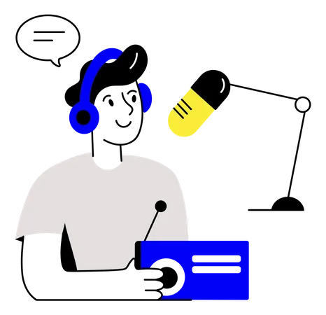 Radio Marketing  Illustration