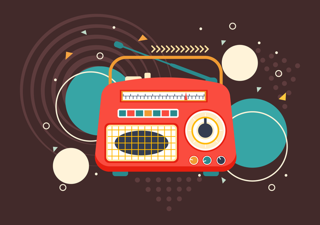 Radio Set  Illustration