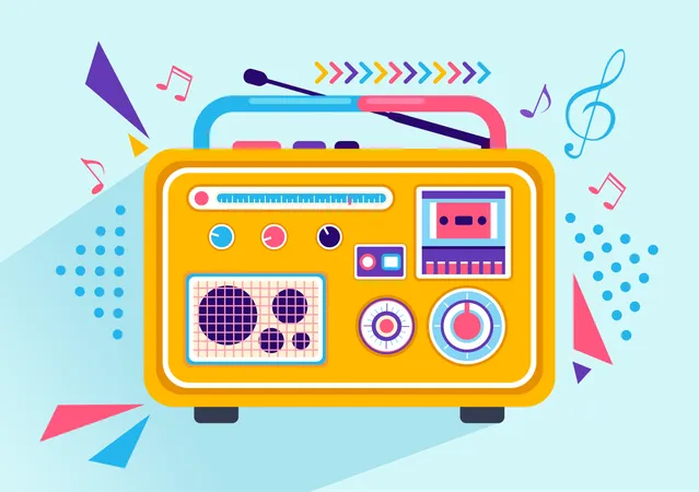 Radio Set  Illustration