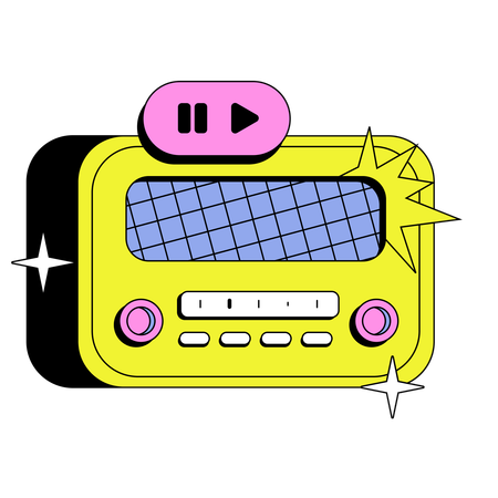 Radio sound  Illustration