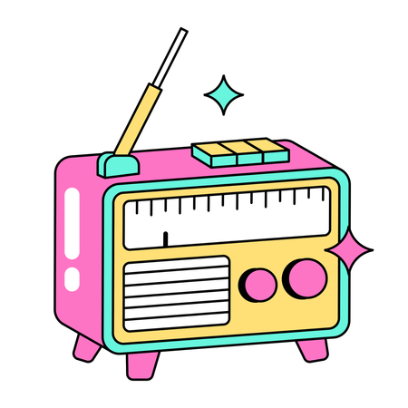 Radio  Illustration