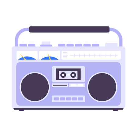 Radio tape  Illustration