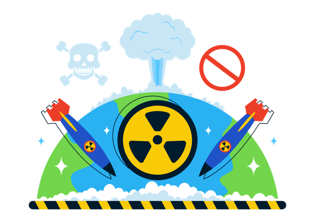 Radioactive attack  Illustration