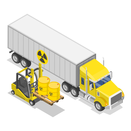 Radioactive Waste management  Illustration