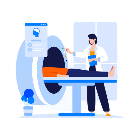 Radiology CT Scan Services  Illustration