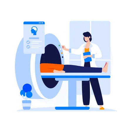 Radiology CT Scan Services  Illustration