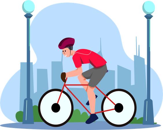 Radsportler  Illustration