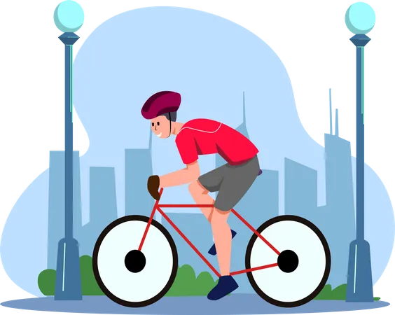 Radsportler  Illustration