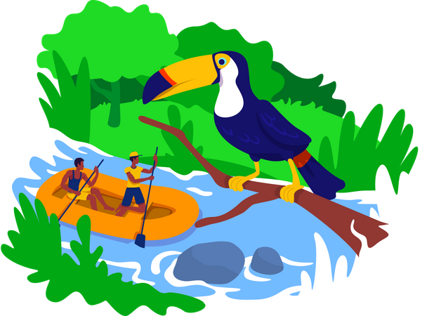 Rafting  Ilustração