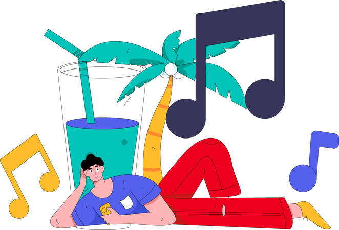 Ragazzo musicale  Illustration