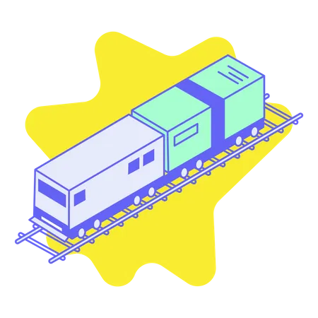 Rail freight  Illustration