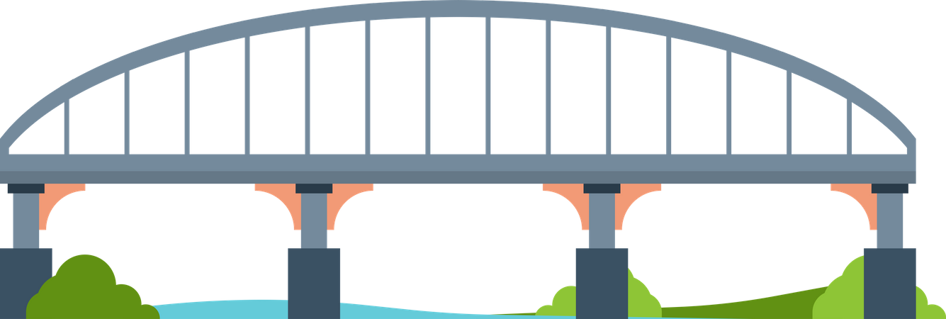 Railway bridge  Illustration