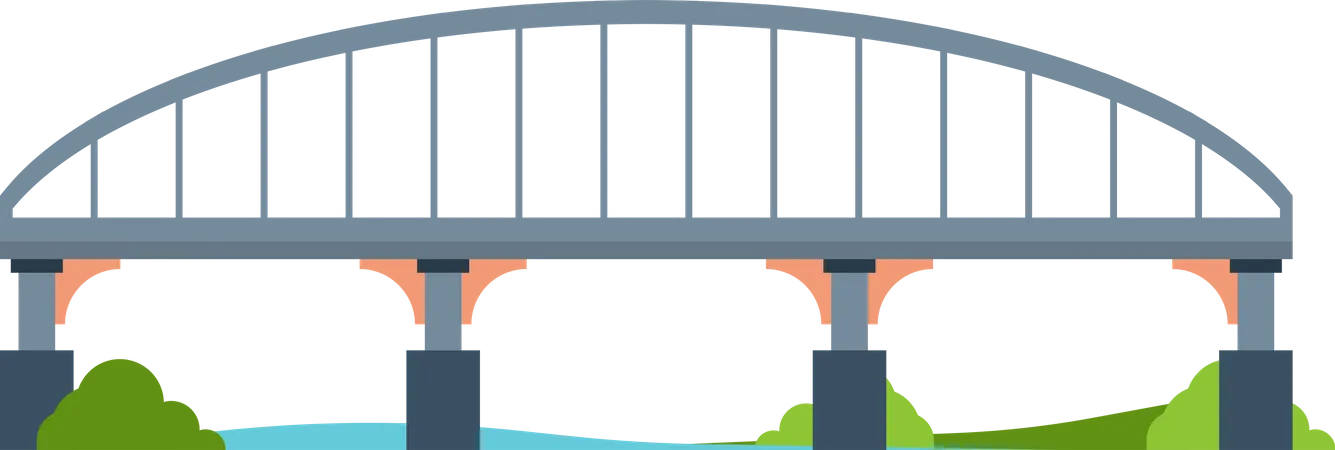 Railway bridge  Illustration