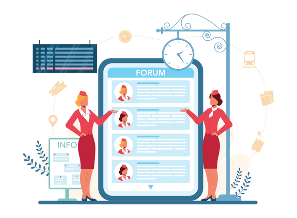 Railway conductor forum  Illustration