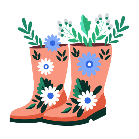 Rain boots  Illustration