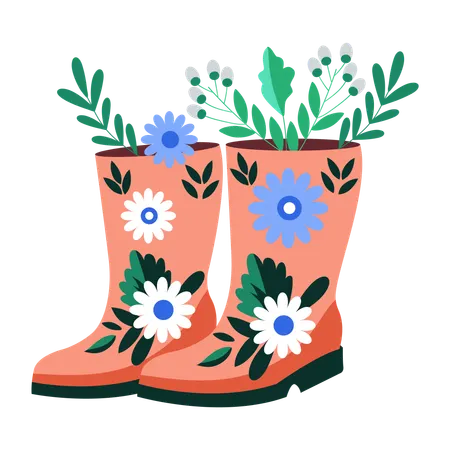 Rain boots  Illustration