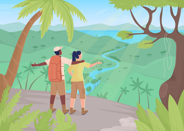 Rainforest destination  Illustration