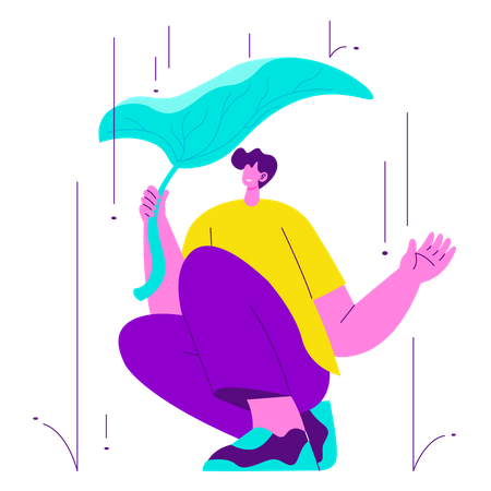 Raining  Illustration