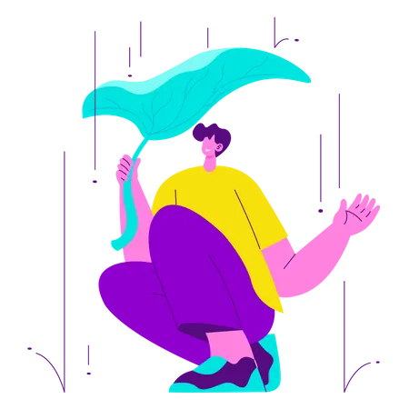 Raining  Illustration