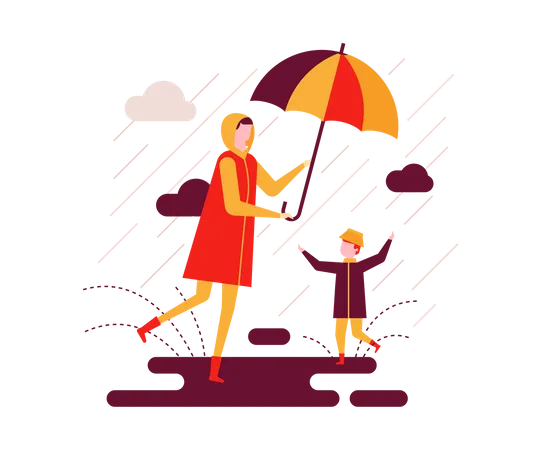 Rainy day  Illustration