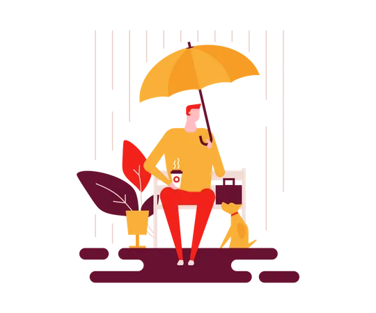 Rainy day Illustration