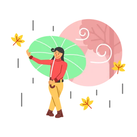 Rainy season  Illustration