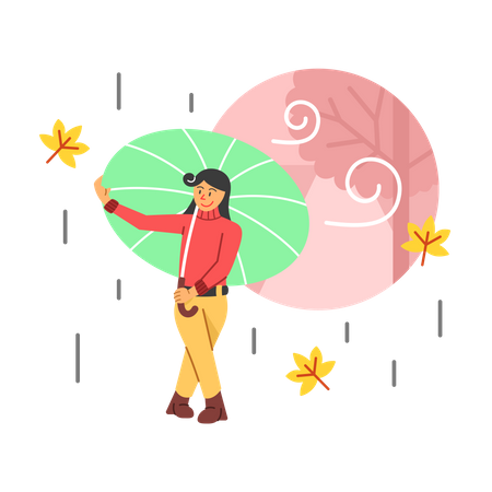 Rainy season  Illustration