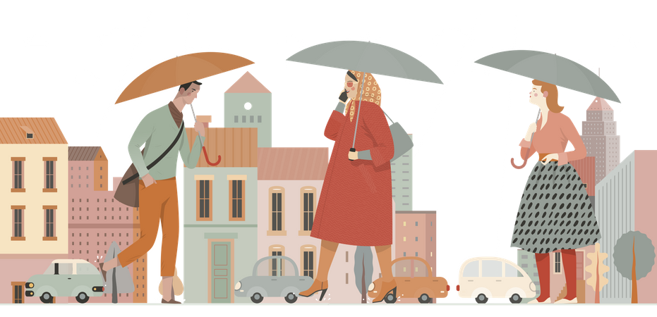 Rainy Season  Illustration