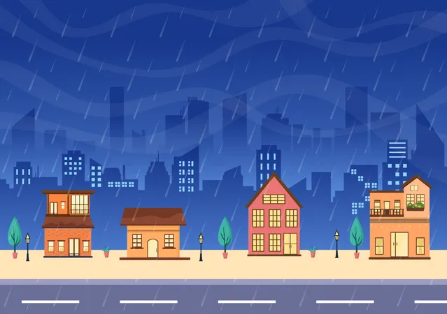 Rainy Weather Illustration