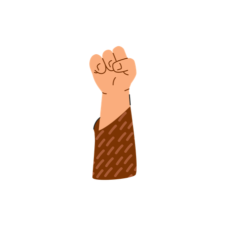 Raised fist empowerment  Illustration