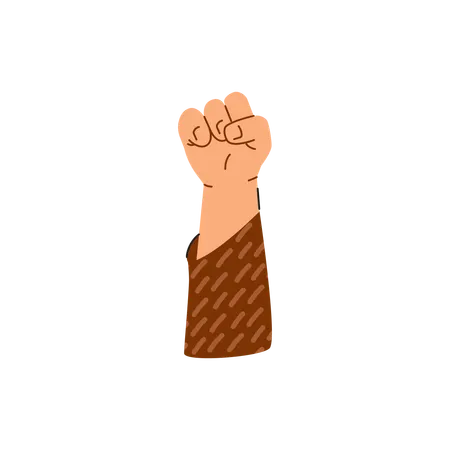 Raised fist empowerment  Illustration