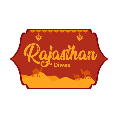Rajasthan diwas  Illustration