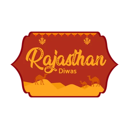 Rajasthan diwas  Illustration