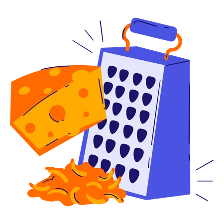 Ralador de queijo  Ilustração