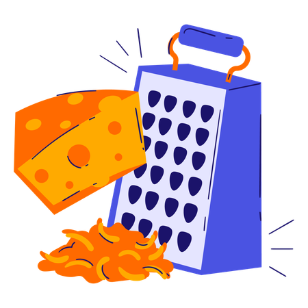 Rallador de queso  Ilustración