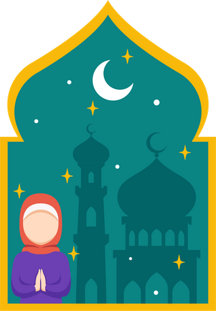 Ramadan celebrate Illustration