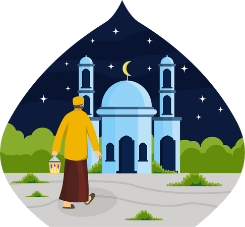 Ramadan Celebration Illustration