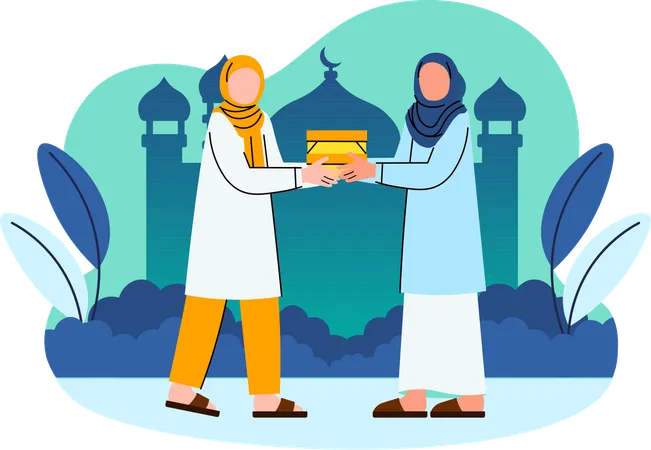 Ramadan donation  Illustration