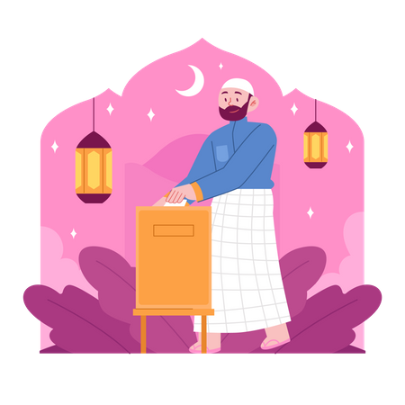 Ramadan Donation Illustration