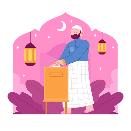 Ramadan Donation  Illustration