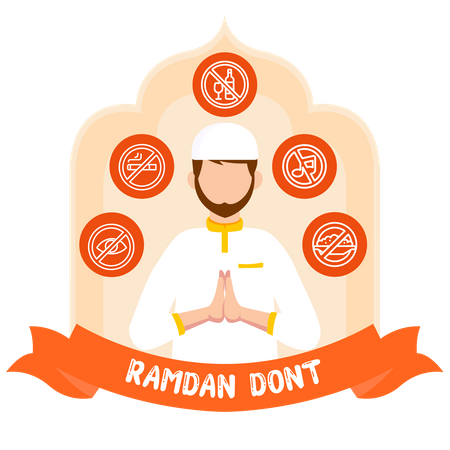 Ramadan Dont  Illustration