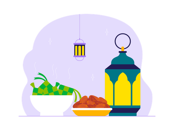 Ramadan-Essen  Illustration