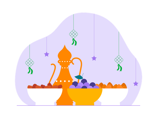 Ramadan-Essen  Illustration