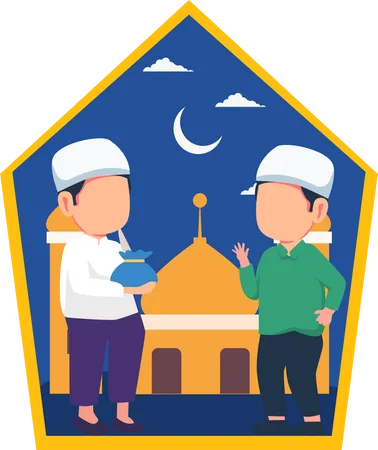 Ramadan-Feier  Illustration