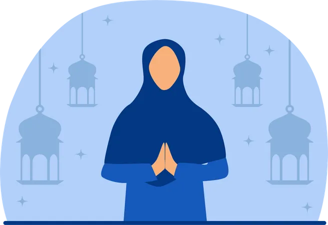 Ramadan-Feier  Illustration